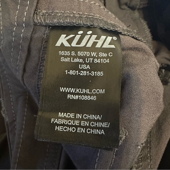 Kuhl Splash Roll-Up Pants in Charcoal size 10R hiking pockets outdoors - Picture 9 of 11